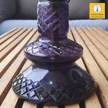 Load image into Gallery viewer, COCOYAYA Jade Series Valeria Hookah Golden ( Design 9 Dark Purple Base ) With Bag
