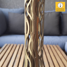 Load image into Gallery viewer, COCOYAYA Jade Series Valeria Hookah Golden ( Design 9 Dark Purple Base ) With Bag
