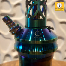 Load image into Gallery viewer, COCOYAYA Jade Series Valeria Hookah Rainbow ( Design 12 Grey Base ) With Bag
