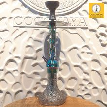 Load image into Gallery viewer, COCOYAYA Jade Series Valeria Hookah Rainbow ( Design 7 Grey Base ) With Bag
