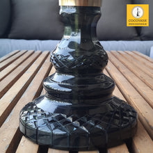 Load image into Gallery viewer, COCOYAYA Jade Series Valeria Hookah Golden (Design 9 Dark Green Base) With Bag
