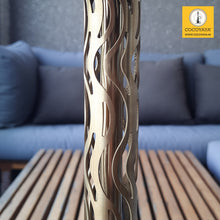 Load image into Gallery viewer, COCOYAYA Jade Series Valeria Hookah Golden (Design 9 Dark Green Base) With Bag
