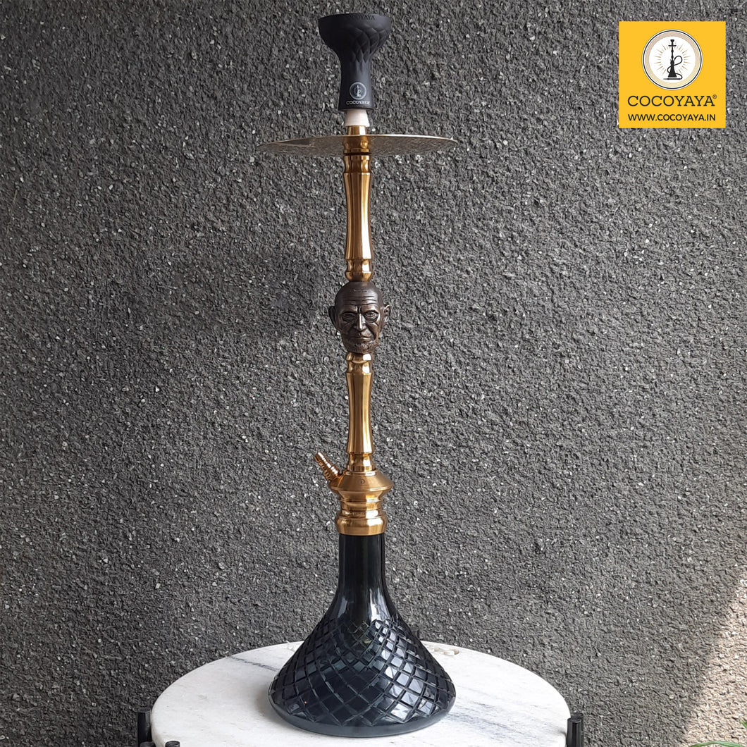 COCOYAYA Jungle Series Dr D Hookah Golden (Green Base) With Bag