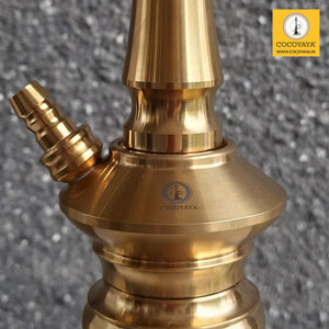 COCOYAYA Jungle Series Dr D Hookah Golden (Green Base) With Bag