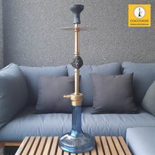 Load image into Gallery viewer, COCOYAYA Jungle Series Leo Hookah Golden (Star Base Blue) With Bag
