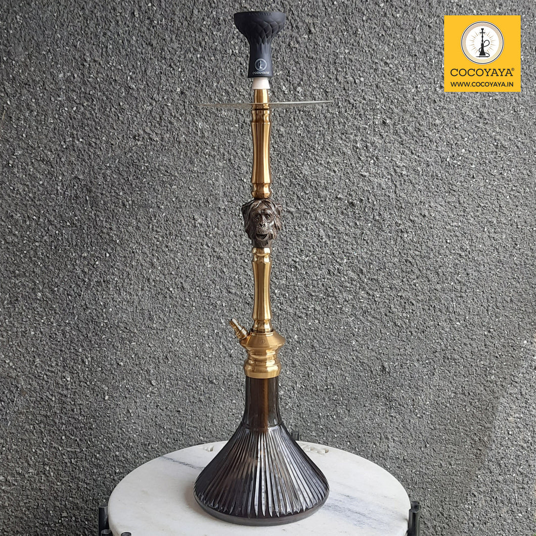 COCOYAYA Jungle Series Mojo Hookah Golden (Black Base) With Bag
