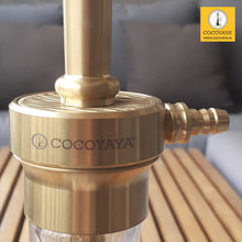 Load image into Gallery viewer, COCOYAYA Jungle Series Thanos Hookah Golden (Star Base Transparent) With Bag
