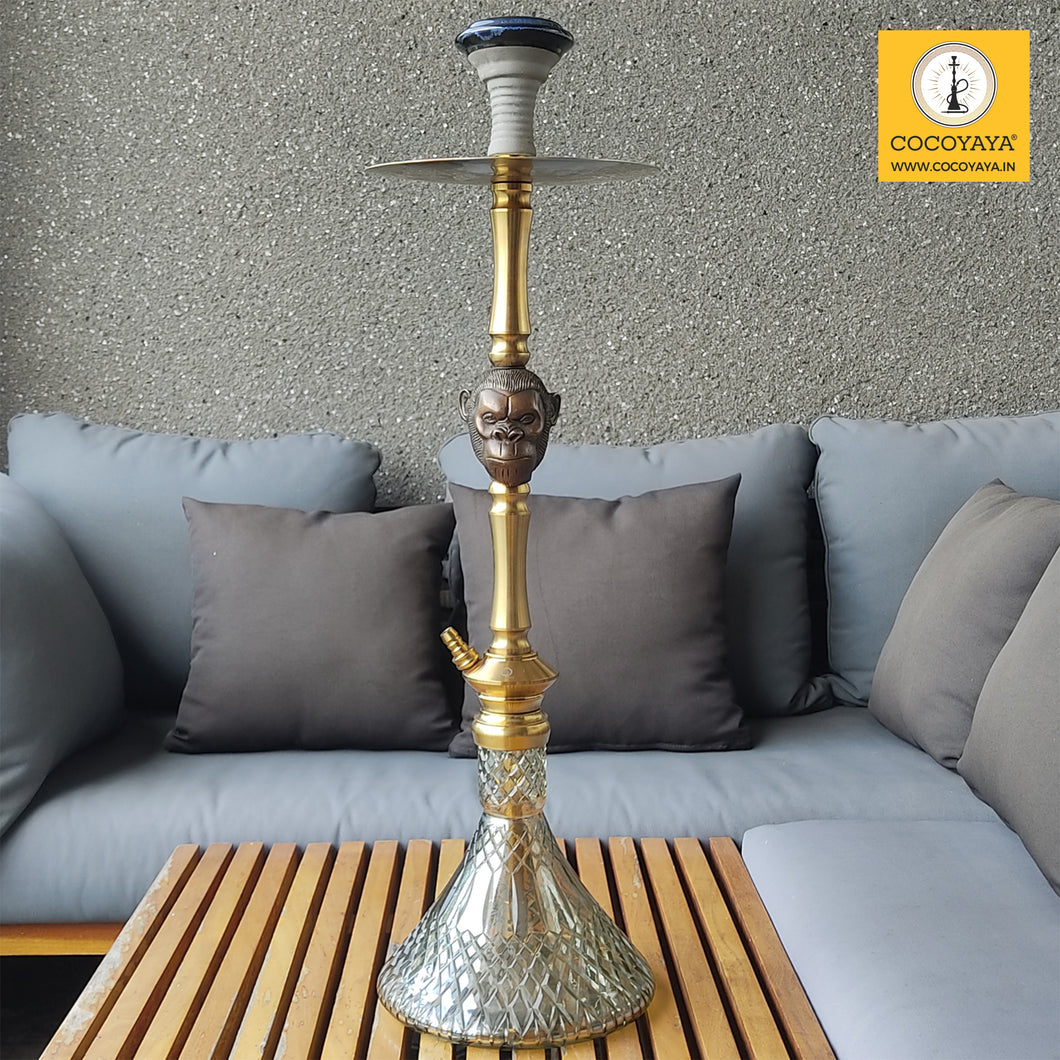 COCOYAYA Jungle Series Kong Hookah Golden with Bag