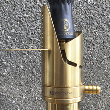 Load image into Gallery viewer, COCOYAYA Mini Ferro Series Keno Hookah Golden ( Dark Green Base) with Bag
