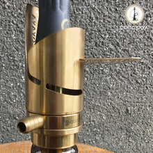 Load image into Gallery viewer, COCOYAYA Mini Ferro Series Keno Hookah Golden ( Dark Grey Base) with Bag
