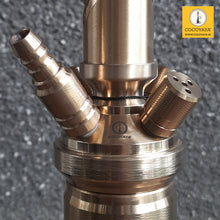 Load image into Gallery viewer, COCOYAYA King Series 2.0 Akbar The Great Hookah Golden (Grey Base) With Bag
