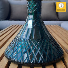 Load image into Gallery viewer, COCOYAYA King Series 2.0 Akbar The Great Hookah Golden (Turquoise Base) With Bag
