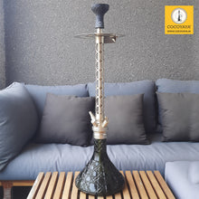 Load image into Gallery viewer, COCOYAYA King Series 2.0 Babur Khan Hookah Champagne ( Dark Green Base)

