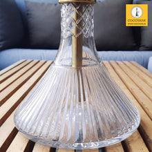 Load image into Gallery viewer, COCOYAYA King Series 2.0  Chandra Gupta Maurya Hookah Golden ( Transparent Base) With Bag
