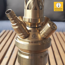 Load image into Gallery viewer, COCOYAYA King Series 2.0  Rana Sanga Hookah Golden ( Grey Base) With Bag
