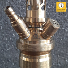 Load image into Gallery viewer, COCOYAYA King Series 2.0 Sher Shah Hookah Golden (Amber Base) With Bag
