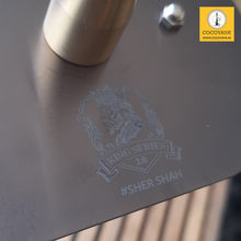 Load image into Gallery viewer, COCOYAYA King Series 2.0 Sher Shah Hookah Golden (Olive Green Base) With Bag
