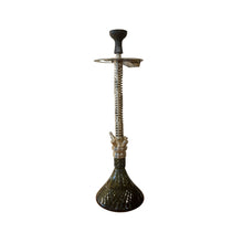 Load image into Gallery viewer, COCOYAYA King Series 2.0 Vikram Aditya Hookah Champagne ( Dark Green Base) With Bag
