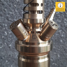 Load image into Gallery viewer, COCOYAYA King Series 2.0 Vikram Aditya Hookah Golden (Grey Base) With Bag
