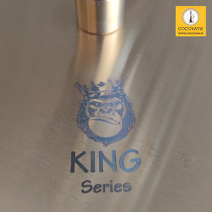COCOYAYA King Series Brando Hookah Golden (Dark Grey Base) With Bag