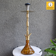 Load image into Gallery viewer, COCOYAYA King Series Brando Hookah Golden (Amber Base) With Bag
