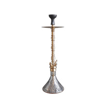 Load image into Gallery viewer, COCOYAYA King Series Kaldor Hookah Golden (Cut Glass Base) With Bag
