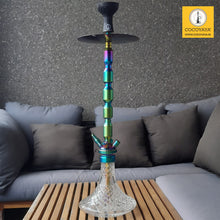 Load image into Gallery viewer, COCOYAYA King Series Spector Hookah Rainbow ( Base Transparent ) With Bag
