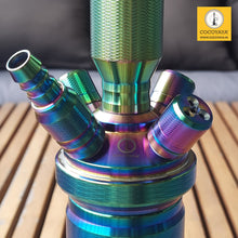 Load image into Gallery viewer, COCOYAYA King Series Spector Hookah Rainbow ( Base Transparent ) With Bag
