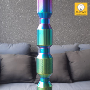 COCOYAYA King Series Spector Hookah Rainbow ( Base Transparent ) With Bag