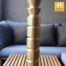 Load image into Gallery viewer, COCOYAYA King Series Tanner Hookah Golden (Black Base) With Bag
