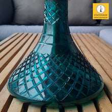 Load image into Gallery viewer, COCOYAYA King Series Tanner Hookah Golden (Dark Aqua Green Base) With Bag
