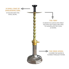 Load image into Gallery viewer, COCOYAYA Woody King Series Brando Hookah Golden Dark Brown
