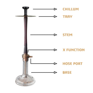 COCOYAYA Woody King Series Ross Hookah Golden