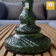 Load image into Gallery viewer, COCOYAYA Knuckler Hookah Black Golden (Dark Green Base) With Bag Design 1
