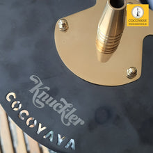 Load image into Gallery viewer, COCOYAYA Knuckler Hookah Black Golden (Dark Green Base) With Bag Design 1
