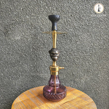 Load image into Gallery viewer, COCOYAYA Congo Series Kong Hookah Golden (Light Purple Base) With Bag
