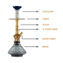 Load image into Gallery viewer, COCOYAYA Conquer Series Lazy Goose Hookah Golden
