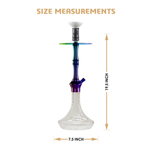 M20 19.5 Inch Hookah Rainbow