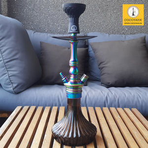 COCOYAYA Madrid Hookah Rainbow ( Dark Grey Base ) ( With Bag )