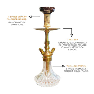 COCOYAYA Madrid Hookah Golden