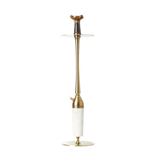 Load image into Gallery viewer, COCOYAYA Coco Slims Sterling Marble Hookah White Golden
