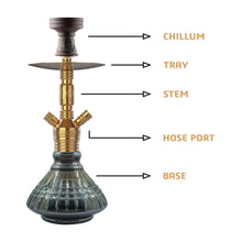 Load image into Gallery viewer, COCOYAYA VIP Takeover Series MIckey Hookah Golden (Cut Glass Base )
