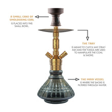 Load image into Gallery viewer, COCOYAYA VIP Takeover Series MIckey Hookah Golden (Cut Glass Base )
