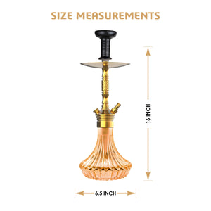 COCOYAYA Prince Series Milan Hookah Golden ( Orange Base )