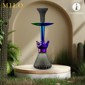 COCOYAYA Domino Series Milo Hookah Rainbow ( Grey Base )