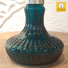 Load image into Gallery viewer, COCOYAYA Mini Ferro Series Hookah Champagne (Dark Aqua Blue Base) with Bag
