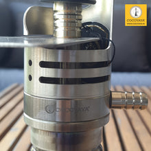 Load image into Gallery viewer, COCOYAYA Mini Ferro Series Hookah Champagne (Olive Green Base) with Bag
