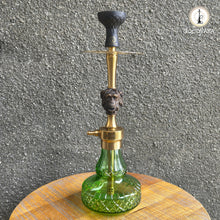 Load image into Gallery viewer, COCOYAYA Congo Series Mojo Hookah Golden (Green Base) With Bag
