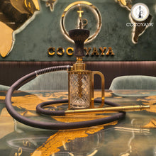 Load image into Gallery viewer, COCOYAYA Nano Series Nero Hookah Golden with Bag
