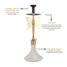 Load image into Gallery viewer, COCOYAY Angel Series Betty Hookah Golden (Transparent Base )
